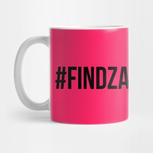 #FindZacAndLove Black Mug